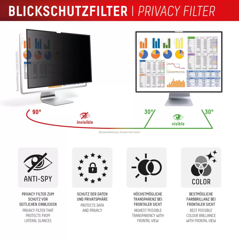 Displex PRIVACY SAFE filtro de privacidad extraíble de dos direcciones para Studio Display 27