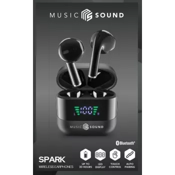 Music Sound SPARK auriculares TWS con pantalla LED