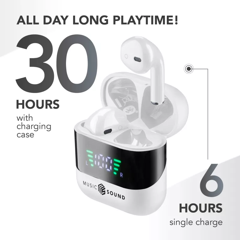 Music Sound SPARK auriculares TWS con pantalla LED