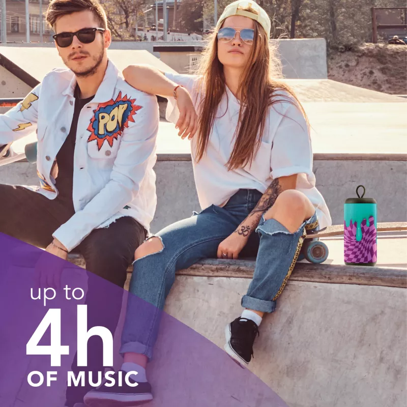 Altavoz portátil mono Music Sound altavoz vertical violeta