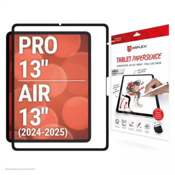 Displex TABLET PAPERSENSE para iPad Pro 13'' (2024)/Air 13'' (2025/2024), lámina extraíble de escritura o dibujo con sensación papel
