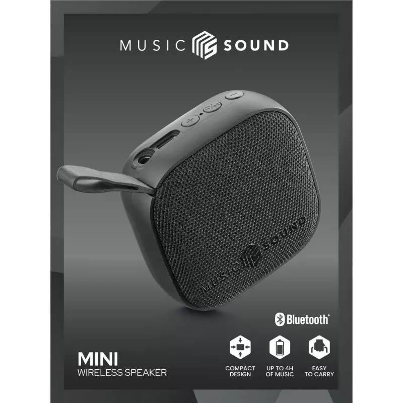 Music Sound altavoz inalámbrico mini compacto y colorido 3 vatios Bluetooth