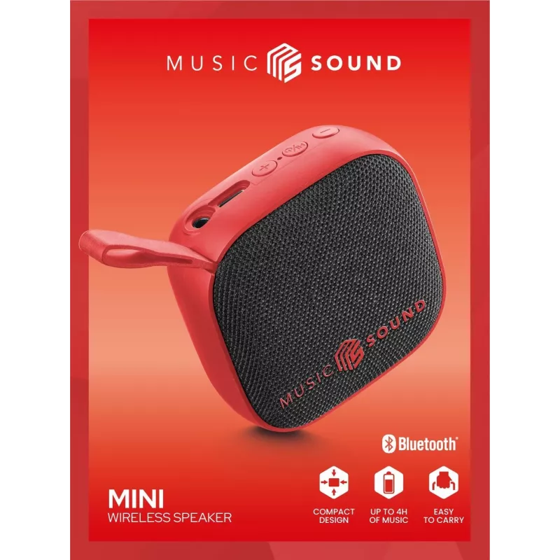 Music Sound altavoz inalámbrico mini compacto y colorido 3 vatios Bluetooth