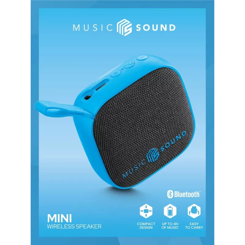 Music Sound altavoz inalámbrico mini compacto y colorido 3 vatios Bluetooth