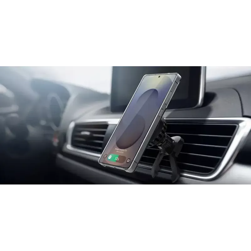 Cargador inalámbrico magnético para coche Samsung Qi2 GP-PWU025WIBBW — para smartphones (requiere funda magnética), negro