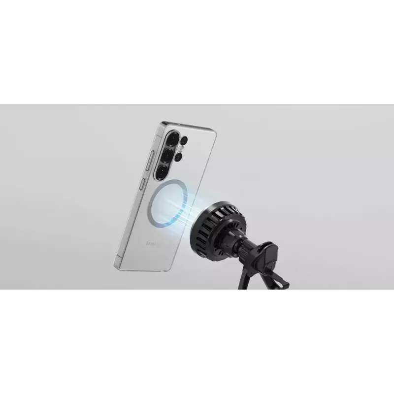 Cargador inalámbrico magnético para coche Samsung Qi2 GP-PWU025WIBBW — para smartphones (requiere funda magnética), negro