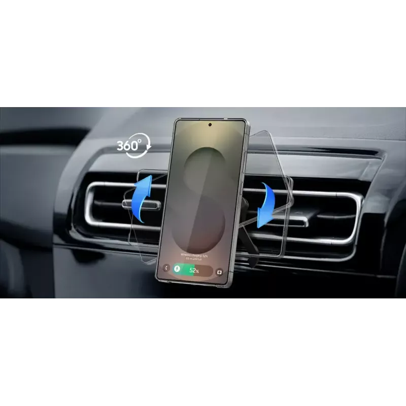 Cargador inalámbrico magnético para coche Samsung Qi2 GP-PWU025WIBBW — para smartphones (requiere funda magnética), negro
