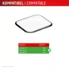 Displex protector de vidrio irrompible de cobertura total para Apple Watch 9/8/7 (41 mm), pack de 2, ultrafino, sin bordes, montaje Eco