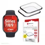 Displayschutzfolie Displex Unbreakable Full Cover Smart Glass para Apple Watch 45mm (Series 9/8/7), pack de 2, ultrafina sin bordes
