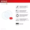 Displex vidrio 9H Garmin fenix E/fenix 8 (51 mm), pack de 2, ultrafino, sin bordes, anti-suciedad, fabricado en Alemania
