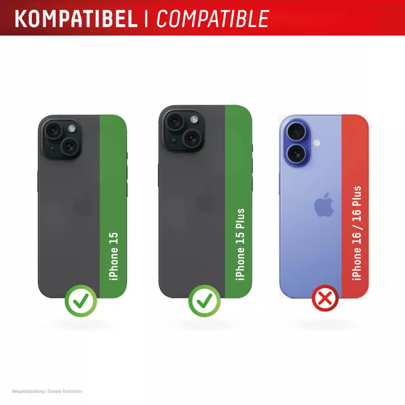 Displex vidrio premium para objetivo de cámara, iPhone 15/15 Plus, 10H, anillos individuales, DLC, transparente, montaje rápido