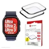Displayschutz Displex Unbreakable Full Cover Smart Glass para Apple Watch Ultra 3/Ultra 2/Ultra (49 mm), pack de 2, sin bordes, transparente