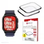 Displayschutz Displex Unbreakable Full Cover Smart Glass para Apple Watch Ultra 3/Ultra 2/Ultra (49 mm), pack de 2, sin bordes, transparente