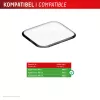Displayschutz Displex Unbreakable Full Cover Smart Glass para Apple Watch Ultra 3/Ultra 2/Ultra (49 mm), pack de 2, sin bordes, transparente