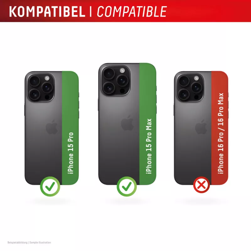 Displex vidrio premium para cámara, iPhone 15 Pro/15 Pro Max, 10H, anillos individuales, DLC, transparente, montaje rápido