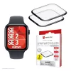 Displex protector de vidrio irrompible de cobertura total Apple Watch SE3/SE2/SE (40 mm), pack de 2, ultrafino, sin bordes, montaje Eco