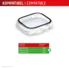 Displex 02136 funda de protección total para Apple Watch SE (2/3) (40 mm), transparente