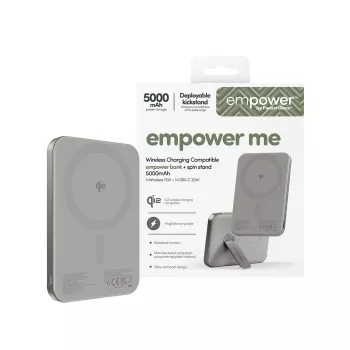 Powerbank PanzerGlass empower by empower Bank con soporte giratorio 5000mAh Titanium