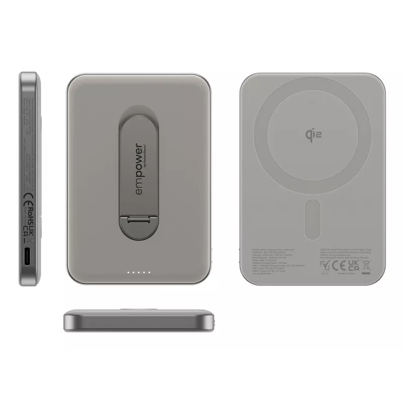 Powerbank PanzerGlass empower by empower Bank con soporte giratorio 5000mAh Titanium