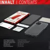 Protector de pantalla Displex (10H) + funda para Apple iPhone 11, adhesivo de montaje, + funda, cristal templado, film protector antirrayaduras