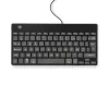 Teclado ergonómico R-Go Tools R-Go Compact Break, teclado compacto con software de pausas, AZERTY (FR), con cable, negro