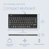 Teclado ergonómico R-Go Tools R-Go Compact Break, teclado compacto con software de pausas, AZERTY (FR), con cable, negro