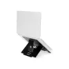 Soporte para portátil R-Go Tools R-Go Riser Flexible, elevador de portátil plegable ajustable, ergonómico, aluminio Hylite, negro