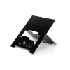 Soporte para portátil R-Go Tools R-Go Riser Flexible, elevador de portátil plegable ajustable, ergonómico, aluminio Hylite, negro