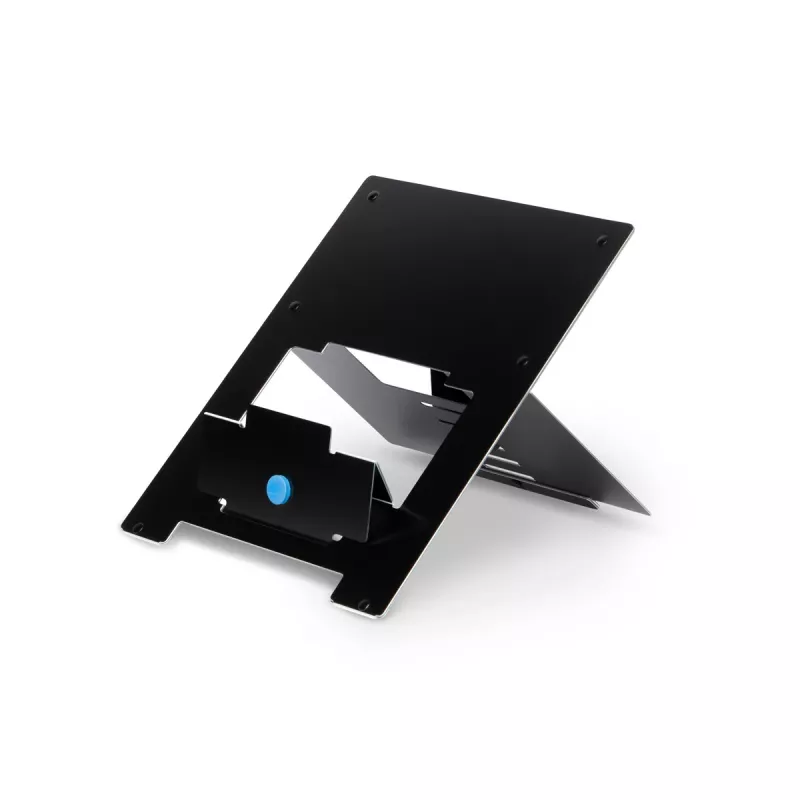 Soporte para portátil R-Go Tools R-Go Riser Flexible, elevador de portátil plegable ajustable, ergonómico, aluminio Hylite, negro