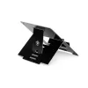 Soporte para portátil R-Go Tools R-Go Riser Flexible, elevador de portátil plegable ajustable, ergonómico, aluminio Hylite, negro