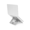 Soporte para portátil R-Go Tools R-Go Riser Flexible, soporte de portátil plegable ajustable, ergonómico, aluminio Hylite, plateado