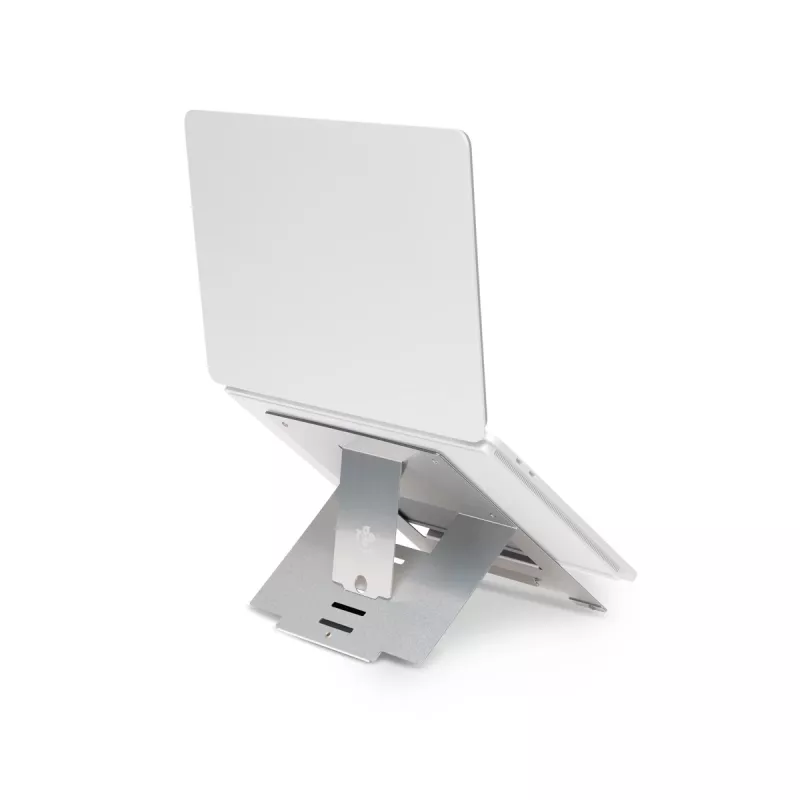 Soporte para portátil R-Go Tools R-Go Riser Flexible, soporte de portátil plegable ajustable, ergonómico, aluminio Hylite, plateado