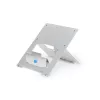 Soporte para portátil R-Go Tools R-Go Riser Flexible, soporte de portátil plegable ajustable, ergonómico, aluminio Hylite, plateado