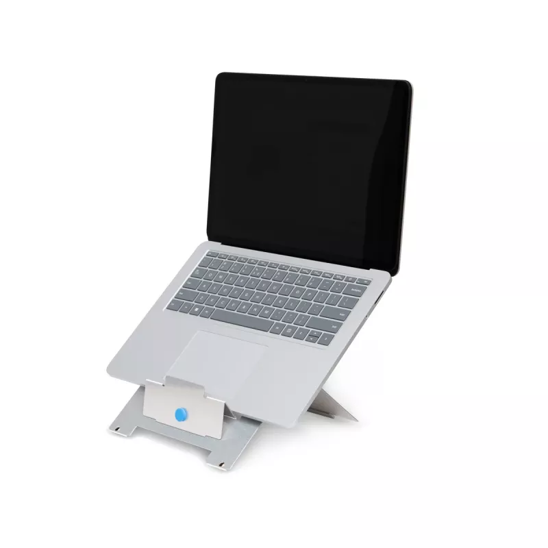 Soporte para portátil R-Go Tools R-Go Riser Flexible, soporte de portátil plegable ajustable, ergonómico, aluminio Hylite, plateado