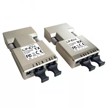 Lindy 500m Extensor de fibra óptica DVI-D Single Link