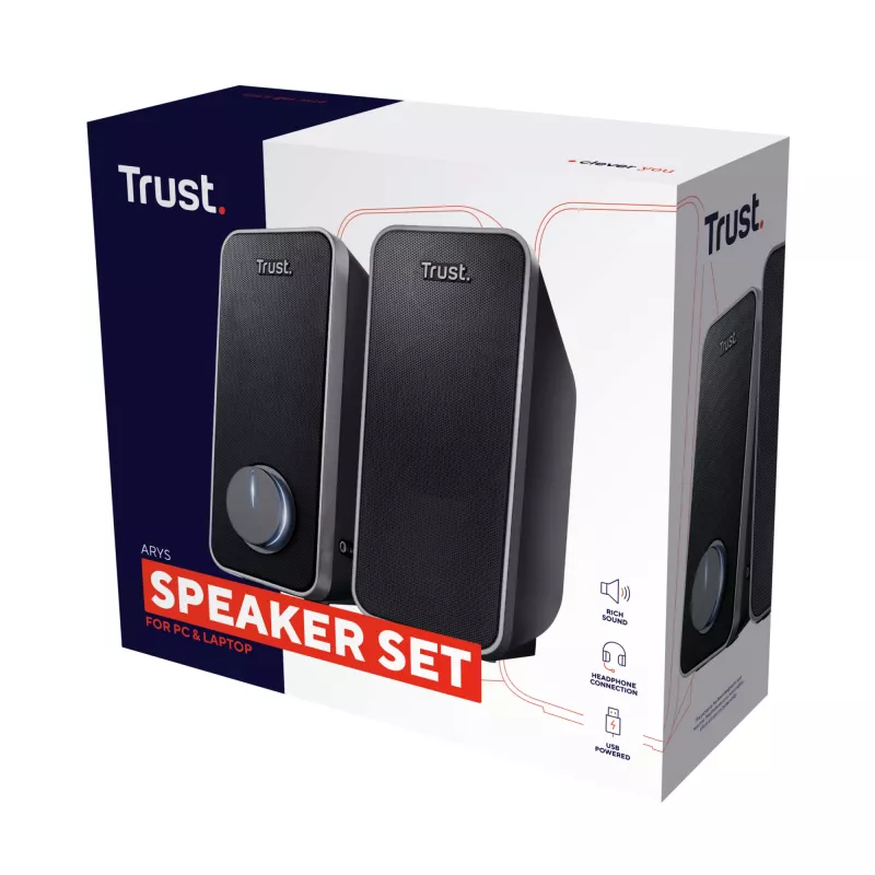 Trust 20179 Altavoz Negro Cableado 14 W