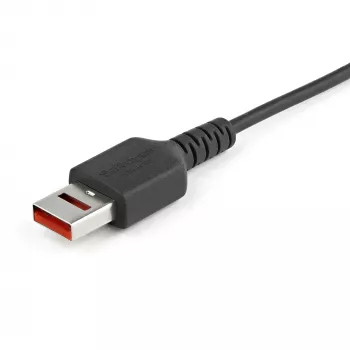 StarTech.com Cable de carga seguro de 1 m – USB-A a Micro-USB bloqueador de datos Solo carga – Cable solo de alimentación para teléfono/tablet – Cable adaptador USB bloqueador de datos