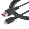 StarTech.com Cable de carga seguro de 1 m – USB-A a Micro-USB bloqueador de datos Solo carga – Cable solo de alimentación para teléfono/tablet – Cable adaptador USB bloqueador de datos