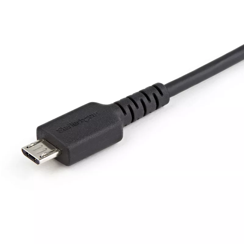 StarTech.com Cable de carga seguro de 1 m – USB-A a Micro-USB bloqueador de datos Solo carga – Cable solo de alimentación para teléfono/tablet – Cable adaptador USB bloqueador de datos