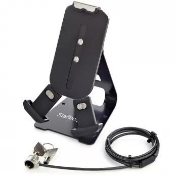 StarTech.com Soporte seguro para tablet con cable de seguridad K-Slot – Soporte para tablet con cerradura para tablets de 7,9