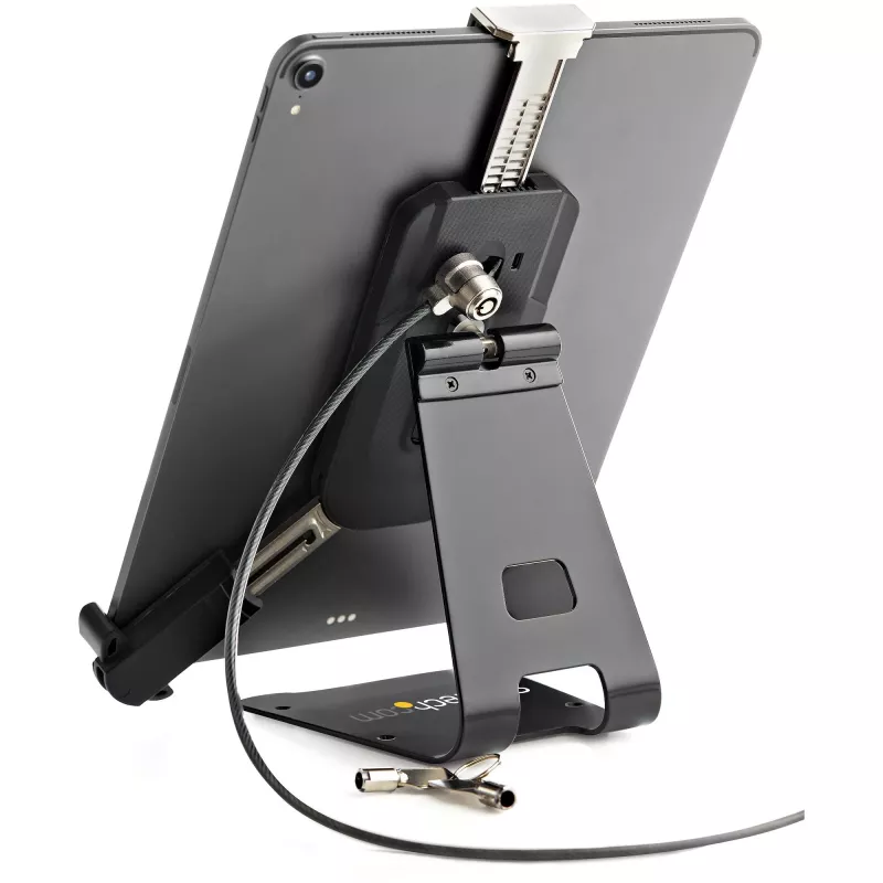 StarTech.com Soporte seguro para tablet con cable de seguridad K-Slot – Soporte para tablet con cerradura para tablets de 7,9