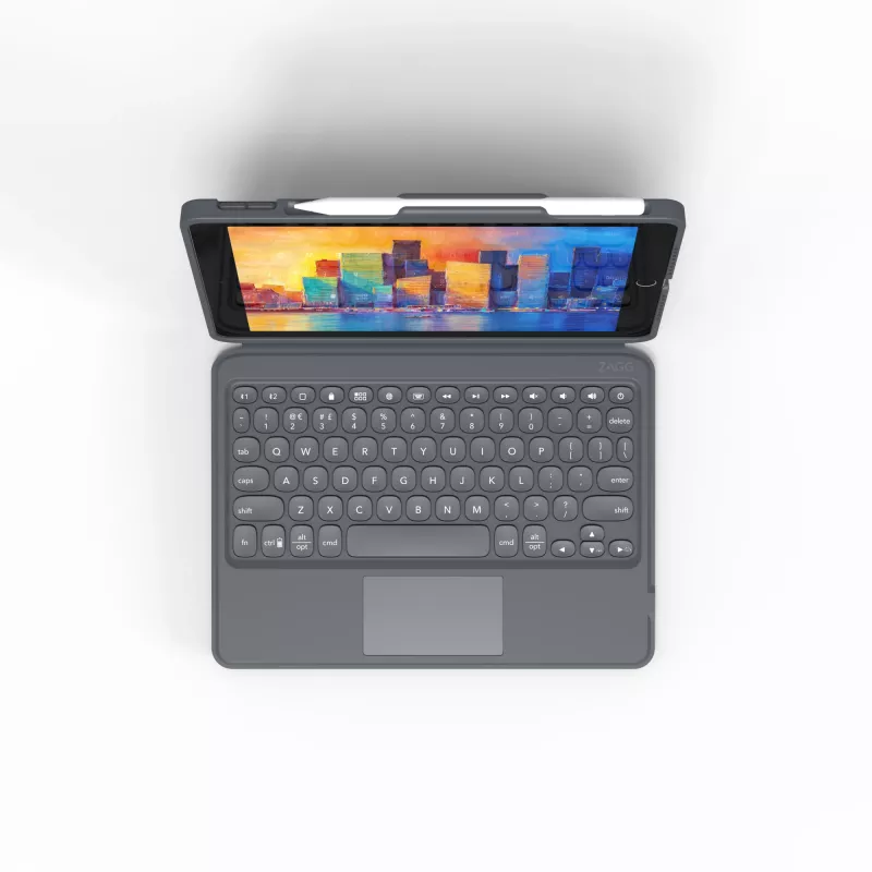 ZAGG teclado Pro Keys with Trackpad-Apple-iPad 10.2-Negro/Gris-Alemán