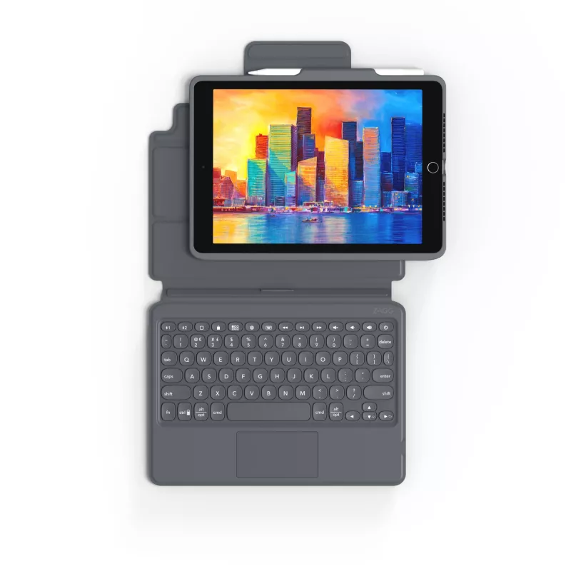 ZAGG teclado Pro Keys with Trackpad-Apple-iPad 10.2-Negro/Gris-Alemán