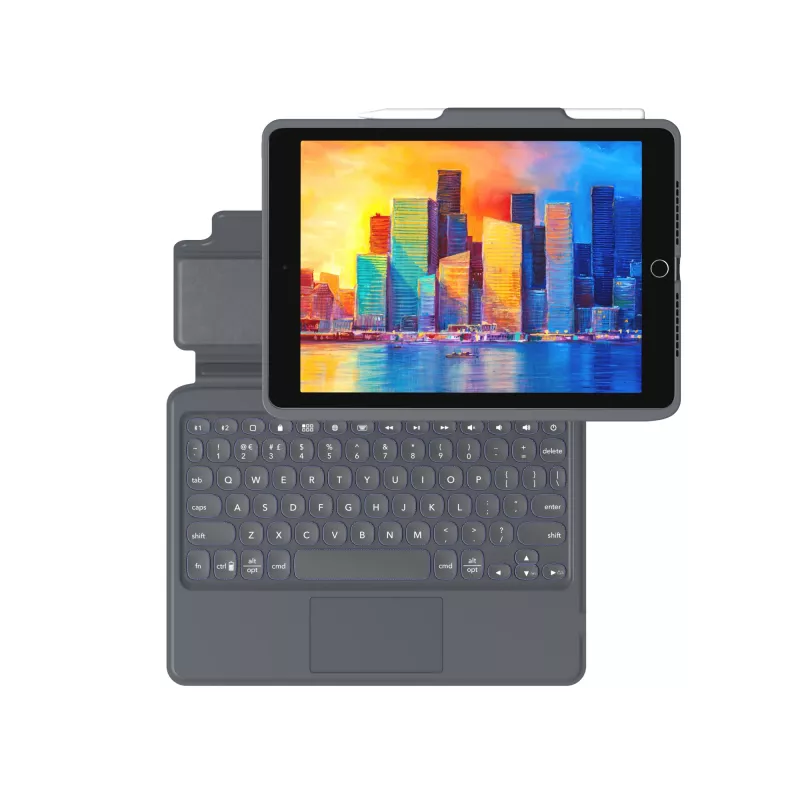 ZAGG teclado Pro Keys with Trackpad-Apple-iPad 10.2-Negro/Gris-Alemán