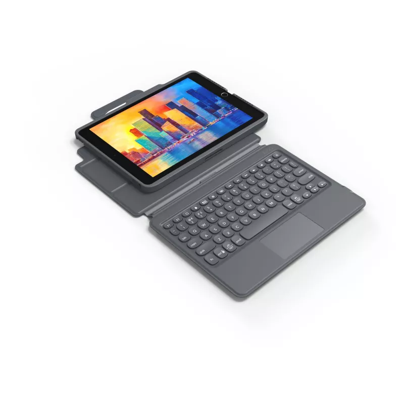 ZAGG teclado Pro Keys with Trackpad-Apple-iPad 10.2-Negro/Gris-Alemán