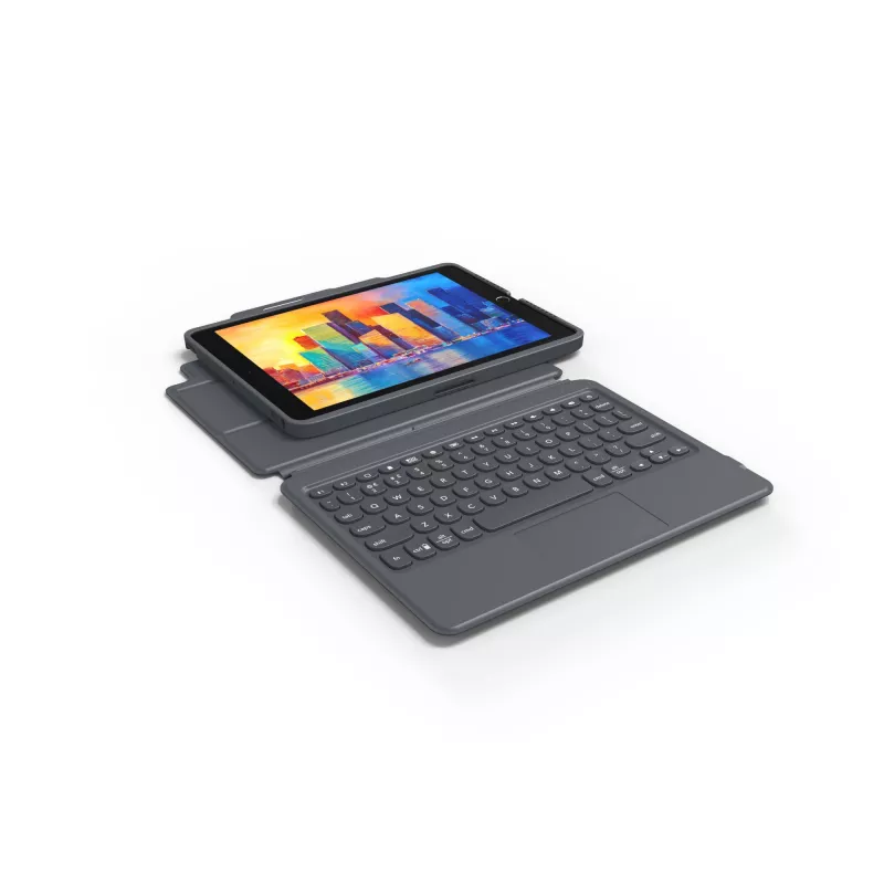 ZAGG teclado Pro Keys with Trackpad-Apple-iPad 10.2-Negro/Gris-Alemán