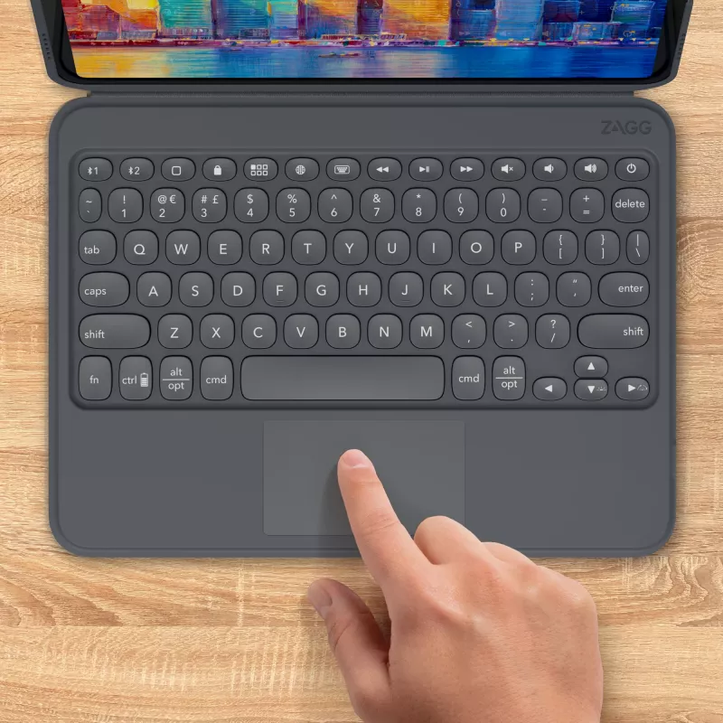 ZAGG teclado Pro Keys with Trackpad-Apple-iPad 10.2-Negro/Gris-Alemán