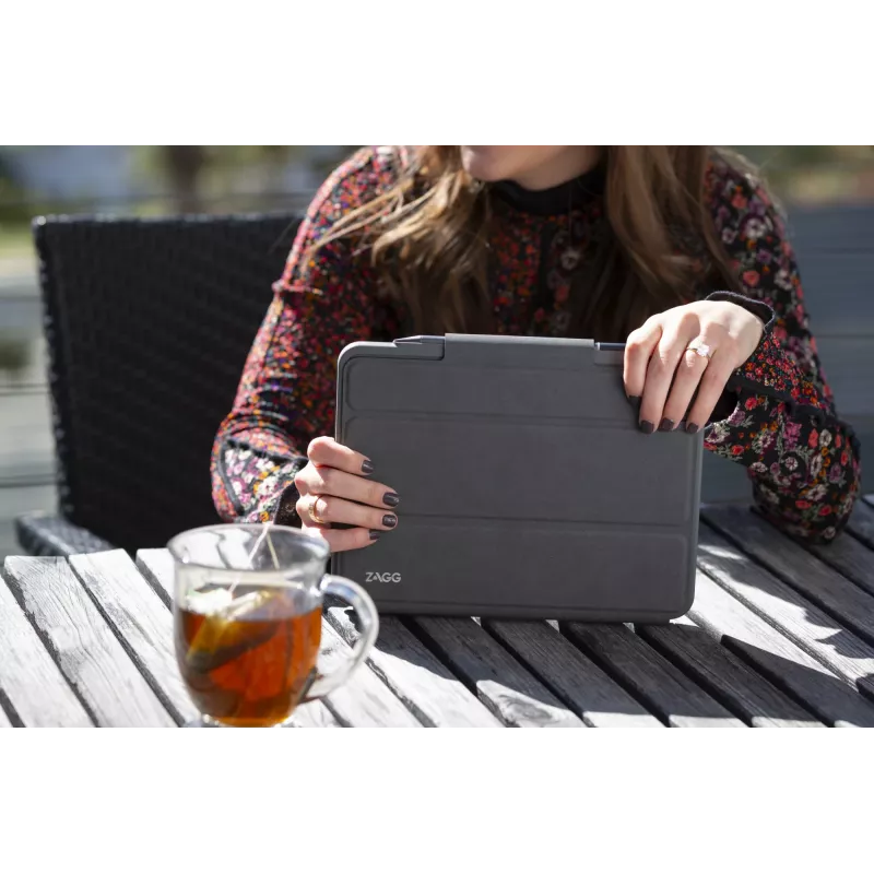 ZAGG teclado Pro Keys with Trackpad-Apple-iPad 10.2-Negro/Gris-Alemán