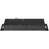 StarTech.com Hub USB-C de 4 puertos 10 Gbit/s – Hub USB-C industrial de metal – 2x USB-C y 2x USB-A – Protección contra sobretensiones ESD – Host USB-C o USB-A – Hub USB 3.2 Gen 2 Type-C montable con funcionamiento autónomo