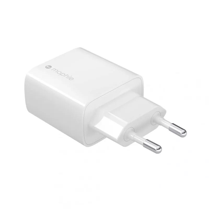 Adaptador de pared mophie Accessories USB-C 30W GaN Blanco UE Carga rápida